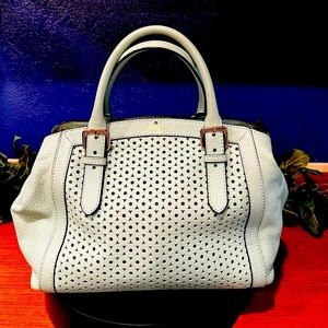 Kate Spade Mint Laser Cut Leather Satchel